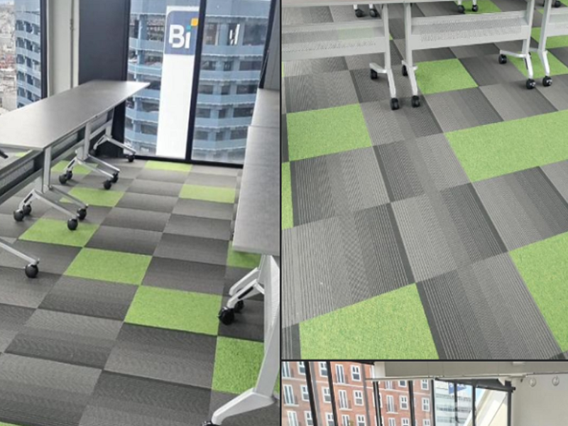 Alfombra modular combinada