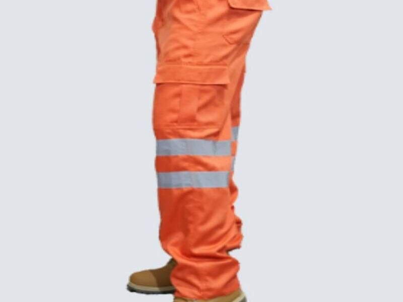 PANTALON NARANJA CINTA REFLECTANTE GUATEMALA