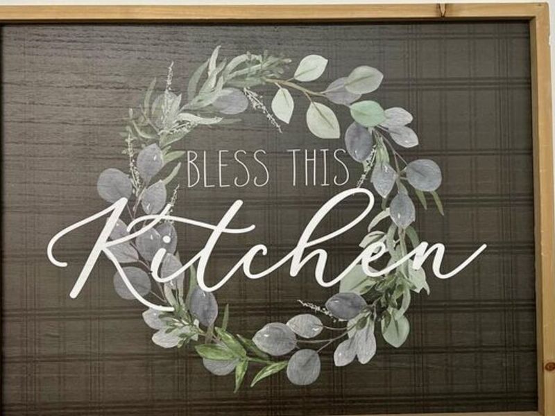 Cuadro Bless this kitchen 