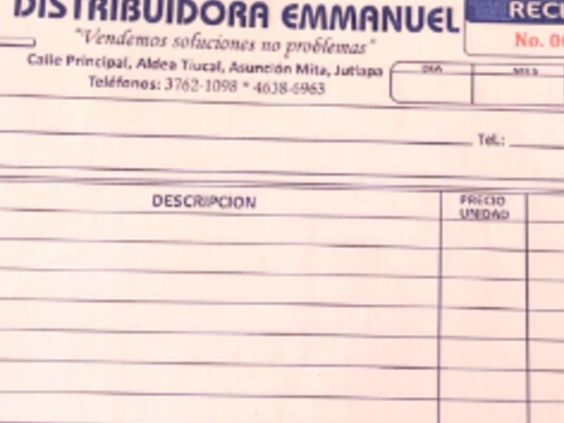 Recibos personalizados Mita