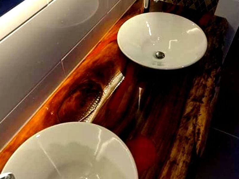 MODULAR PARA BAÑO LAVABO DOBLE