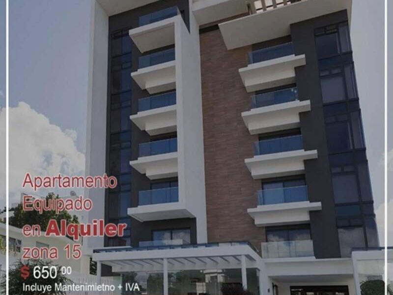 Apartamento equipado Guatemala