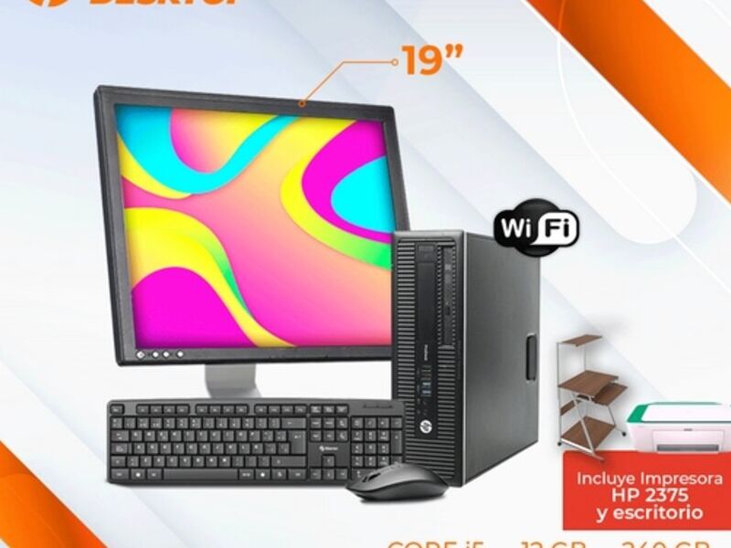 HP600g1 + impresora + escritorio Guatemala