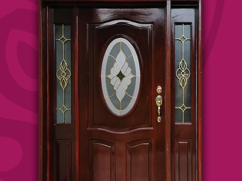 Vitrales Óvalos Biselados Puertas Guatemala