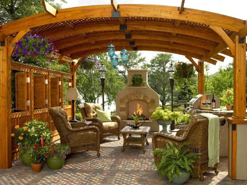 Pergolas jardin Guatemala