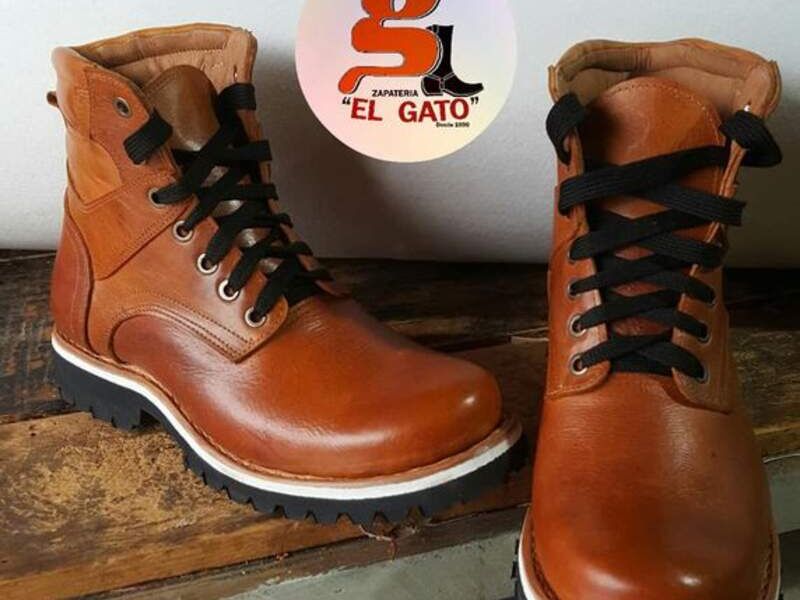 Botas cafe seguridad
