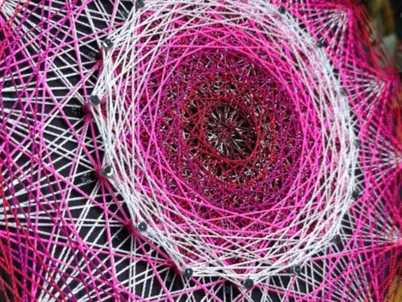 Mándala Hilograma Rosa Guatemala