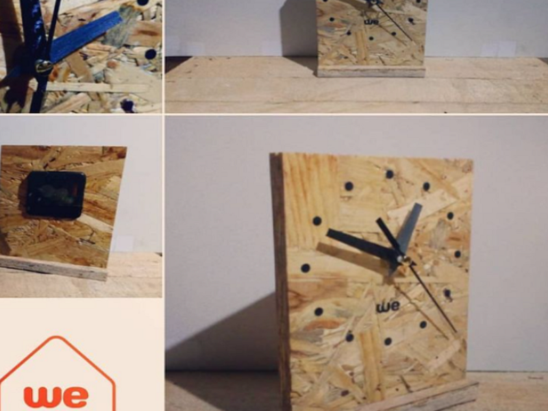 Reloj aglomerada