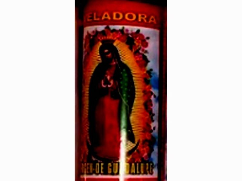 VELA VIRGEN GUADALUPE ROJA GUATEMALA
