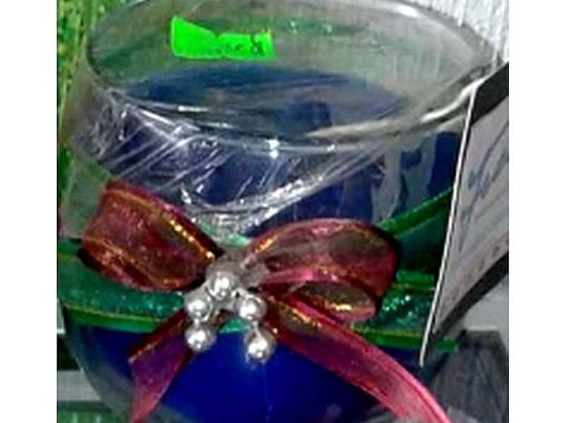 VELA VASO AZUL GUATEMALA