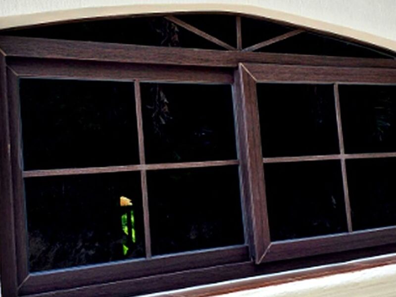 Ventana ovc imitación de madera