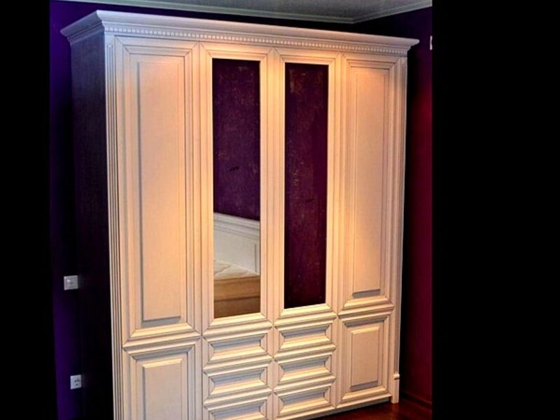 ARMARIO MADERA SÓLIDA COLOR BLANCO 