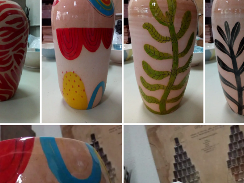 Jarrón cactus