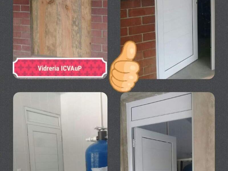 Puerta en uPVC Blanco Retalhuleu