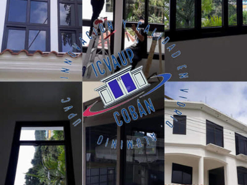 Ventana PVC Negro Retalhuleu