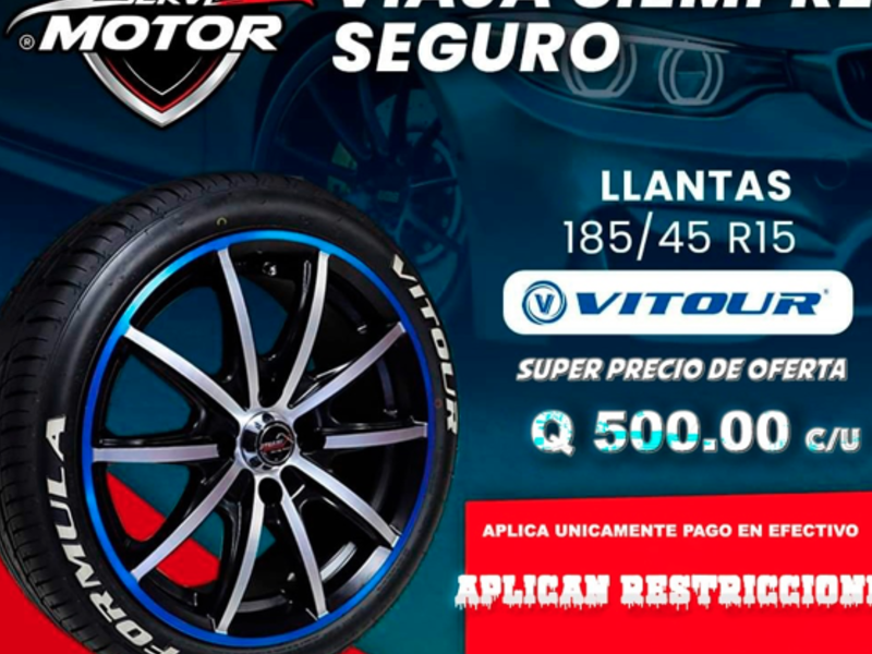 LLANTA 185/45 R15 GUATEMALA