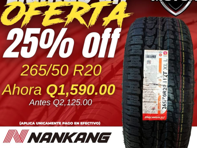 LLANTA 265/50 R20 GUATEMALA