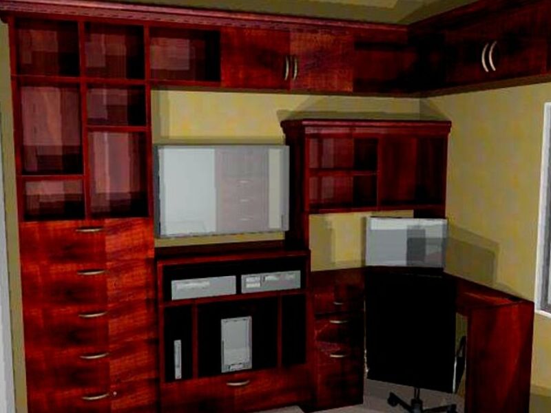GABINETES DE COCINA ACABADO CAOBA
