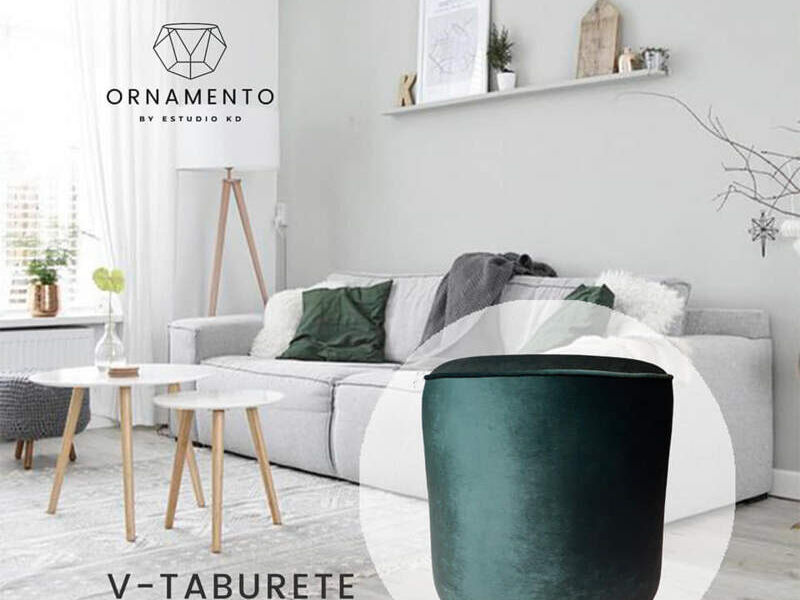 Taburete verde