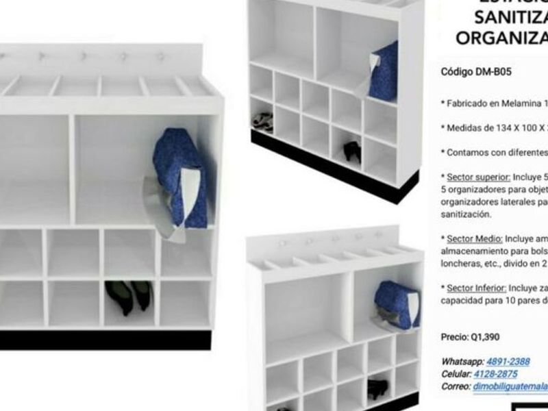 Mueble multifuncional blanco