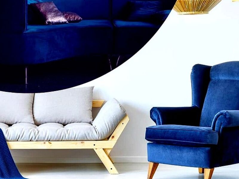 SILLÓN VINTAGE AZUL