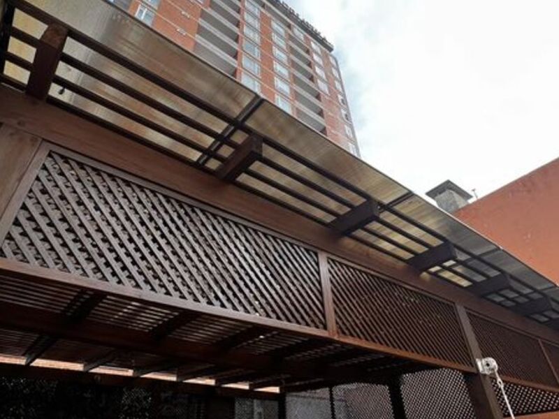 Pérgola remozada en Ciudad de Guatemala 