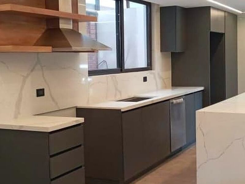 COCINA MELAMINA GRIS GRAFITO GUATEMALA