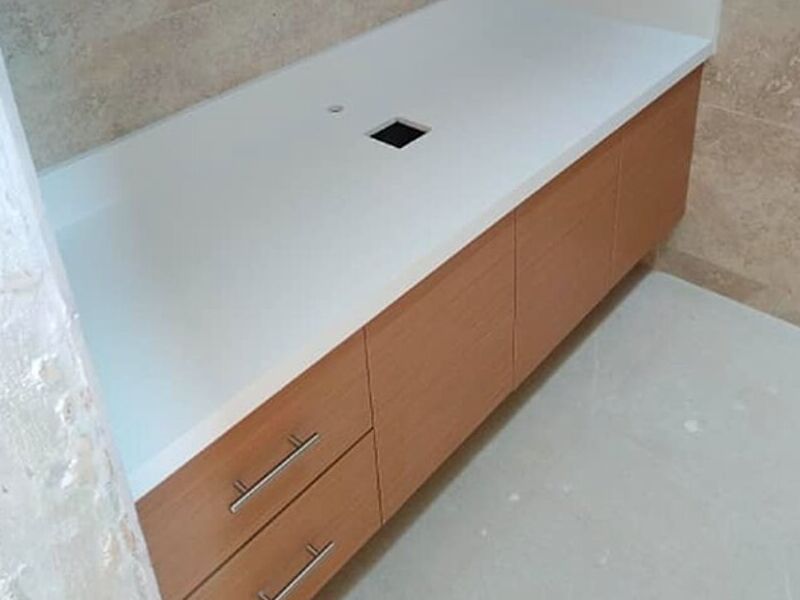 MUEBLE DE BAÑO CUARZO BLANCO PURO GUATEMALA