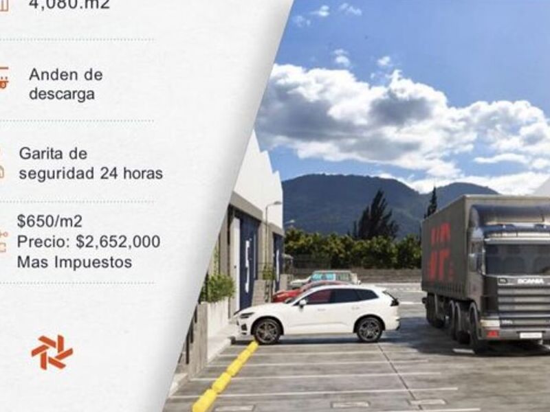 BODEGA 4,080m2 EN VENTA