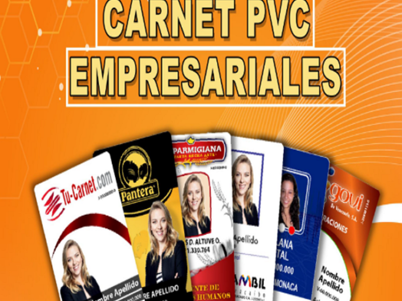 Carnet PVC empresariales