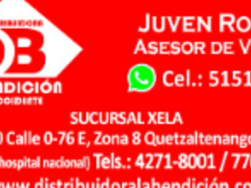Tarjeta presentación Quetzaltenango