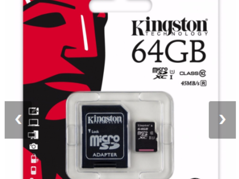 Micro SD 64GB 10 Kingston Guatemala