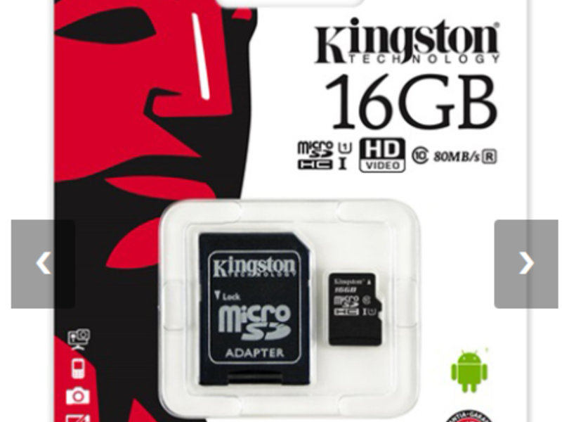 Micro SD 16GB Clase 10 Guatemala