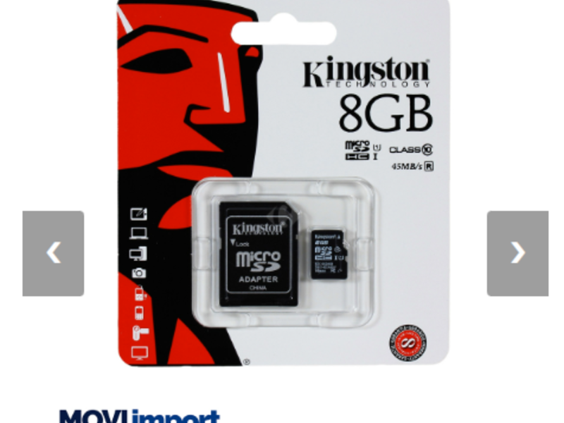 Micro Sd 8GB Kingston Guatemala