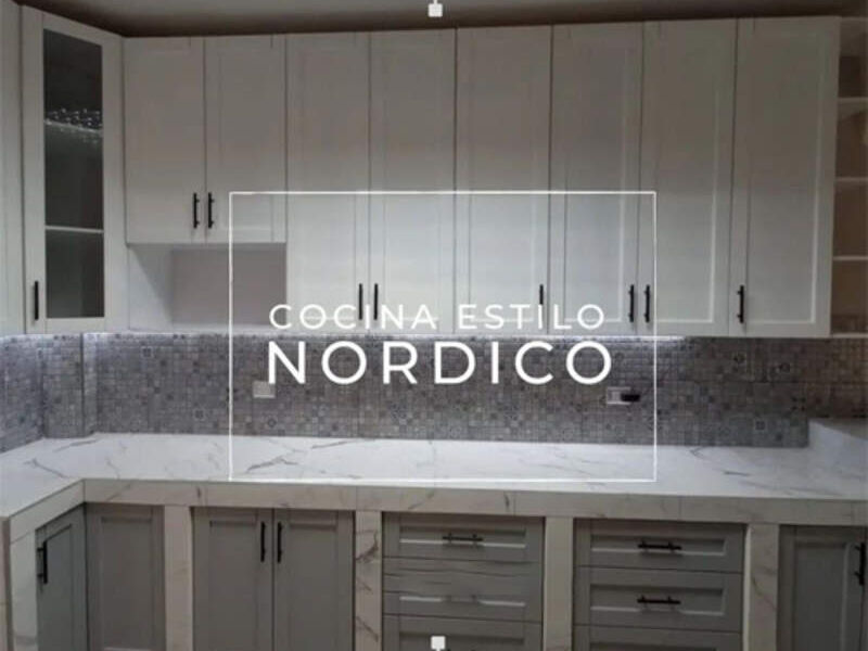 DISEÑO COCINA ESTILO NORDICO QUETZALTENANGO