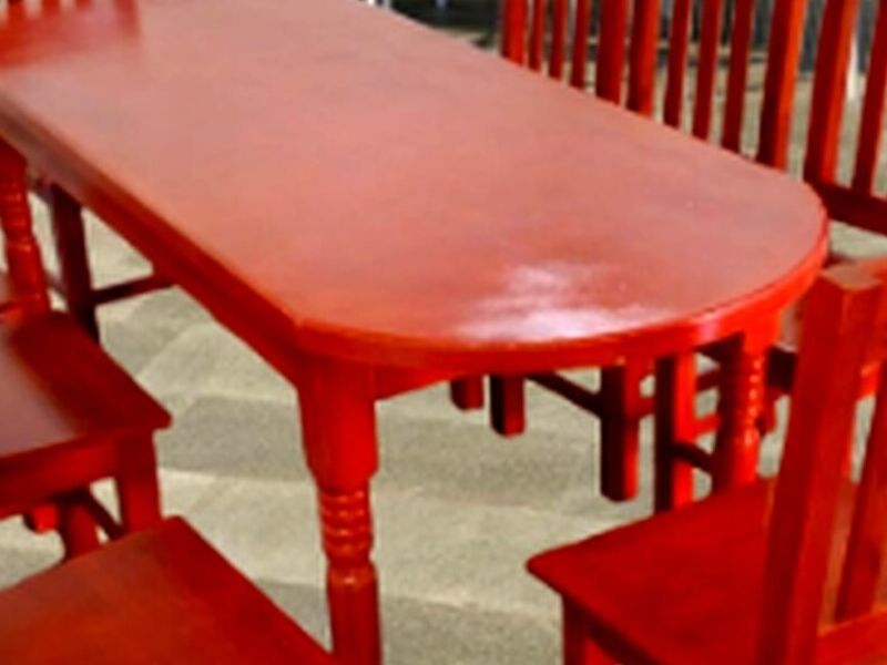 MESA COMEDOR OVALO GUATEMALA