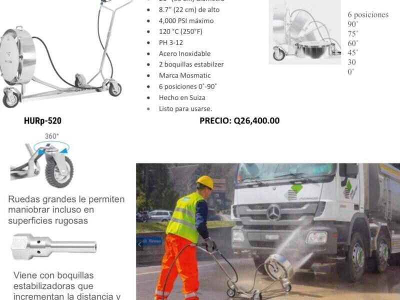Lavador chasis hurricane pro Guatemala