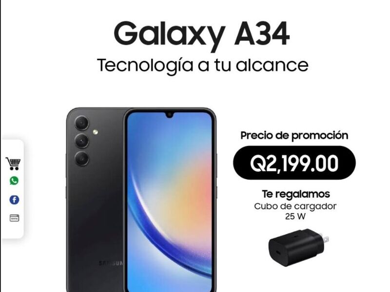 Venta Samsung Galaxy A34 Guatemala