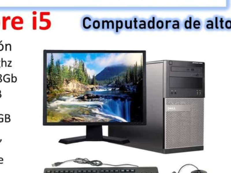 Computadora rendimiento Intel i5 Guatemala