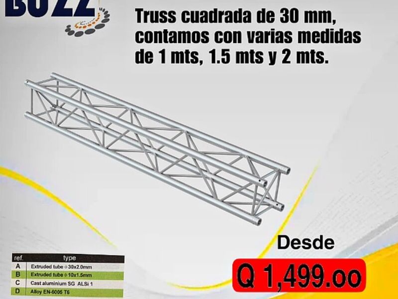 Truss Cuadrada Guatemala 