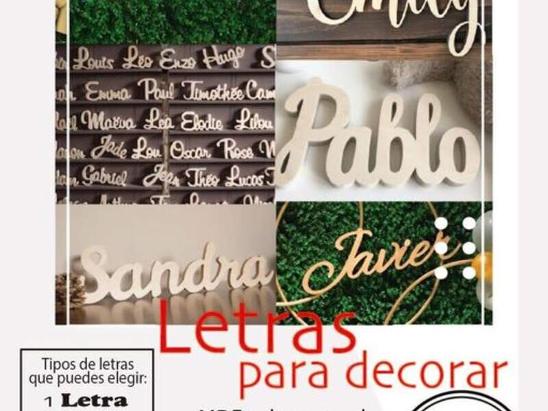 Letras para decorar