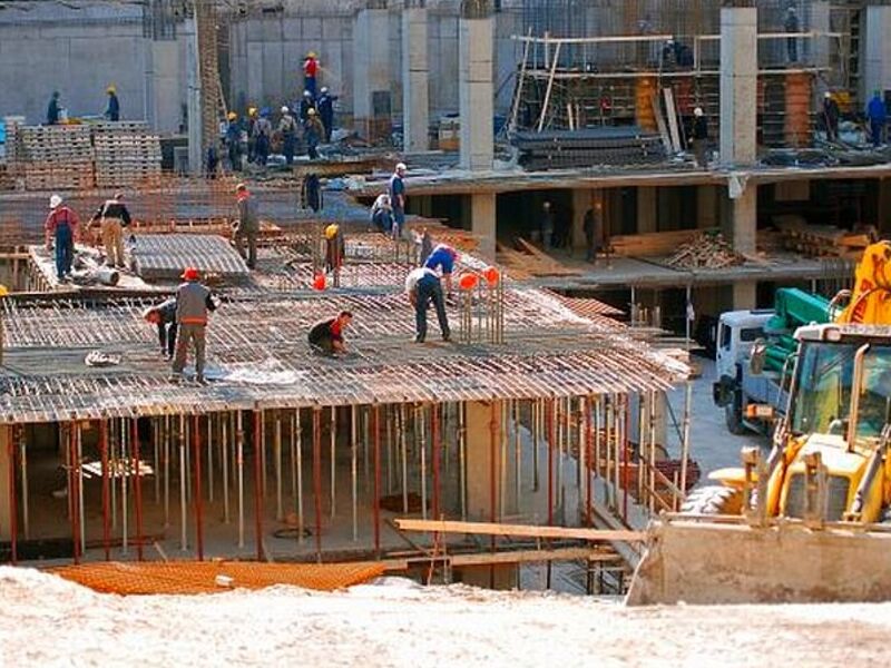 Obra fundición losas Guatemala 