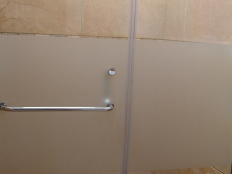 Vidrio templado de baño