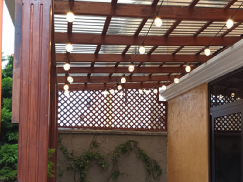 Pergolas de madera