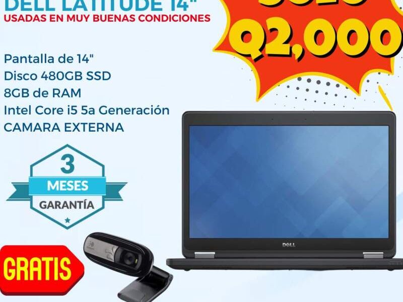 Laptop DELL LATITUDE 14 pulgadas Guatemala