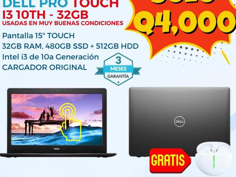 Laptop DELL PRO TOUCH 15 pulgadas Guatemala