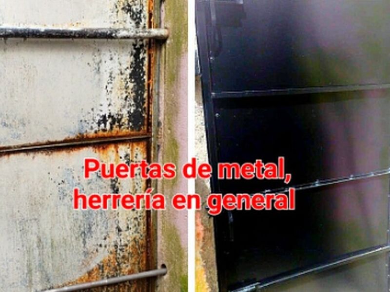 Puerta de metal Mixco 