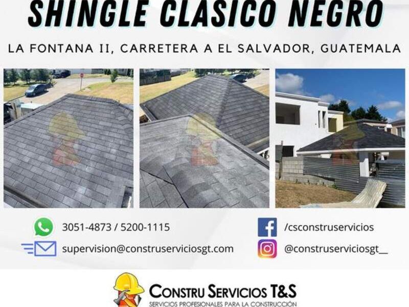 Shingle clasico negro