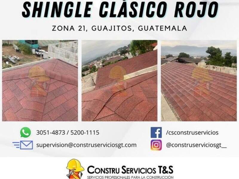 Shingle clasico rojo