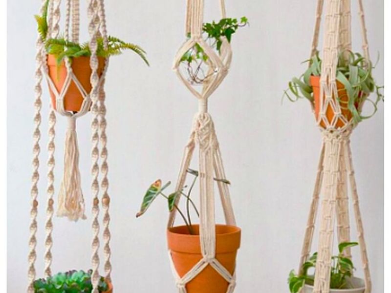 Macramé plantas Guatemala